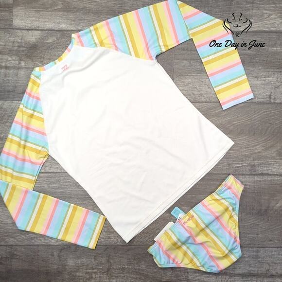 Billabong Stoked on Sun Rash Guard Set Size 14 - Picture 3 of 3